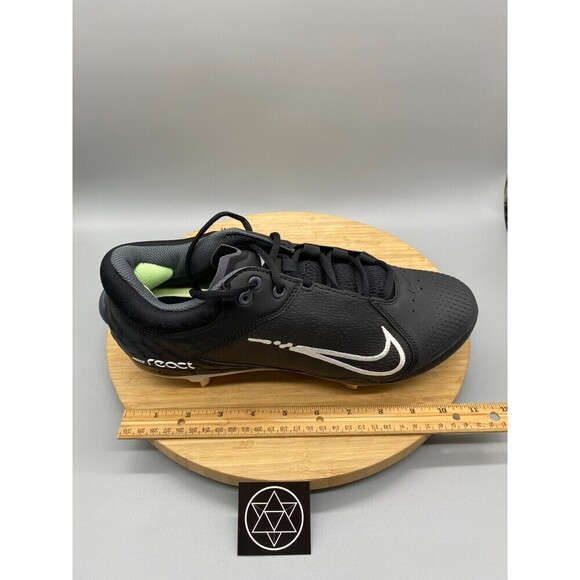 Nike Softball Cleats Womens 12 Hyperdiamond 4 Elite Black White Shoe CZ5917-005 - Picture 15 of 16